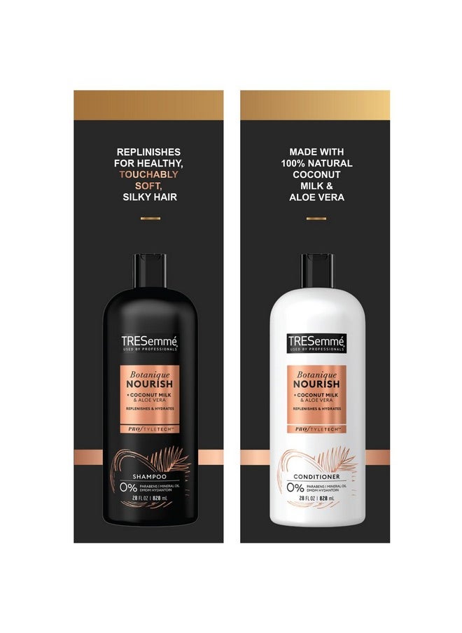 TRESemmé Shampoo And Conditioner Set Botanique Coconut Nourish Sulfatefree Shampoo And Conditioner Aloe Vera & Coconut Shampoo And Conditioner 28 Fl Oz (2 Piece Set)  - Image 3