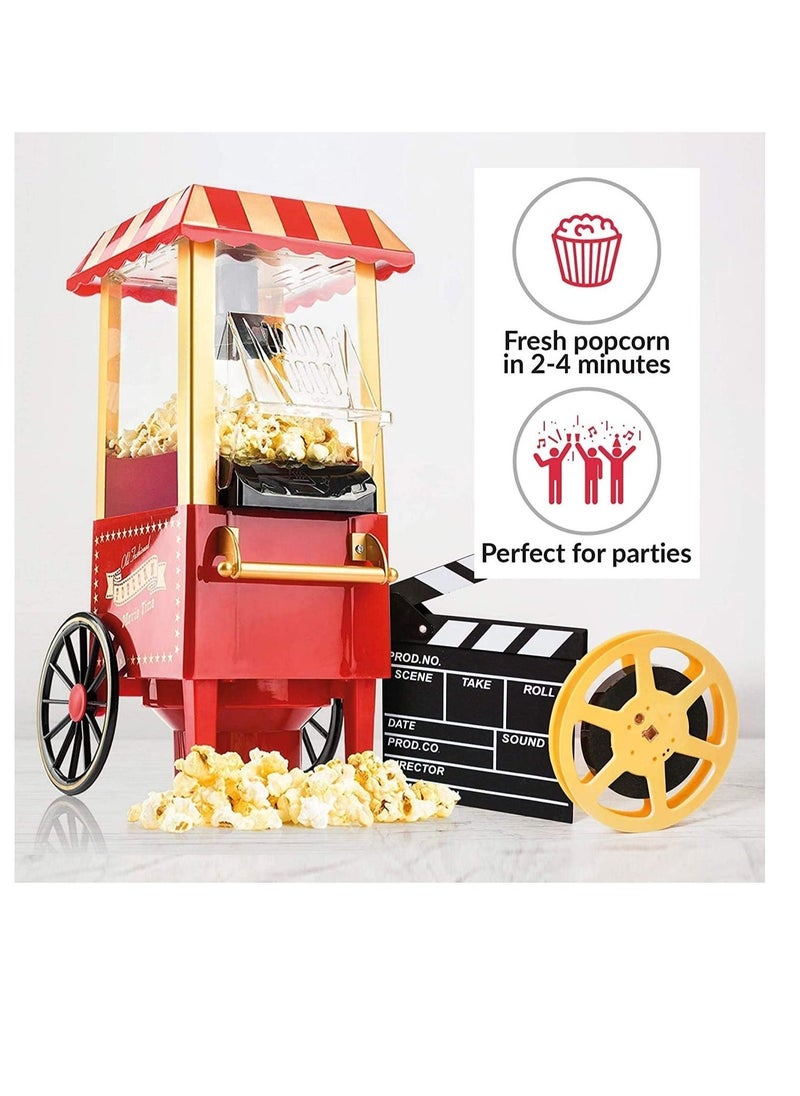 Popcorn Maker 1200W Hot Air Popper Machine, Healthy & Fat-Free, Easy to Clean Best Popcorn Popcorn for Movie Nights and Parties of All Kinds, Kids Birthday Party  - Image 2
