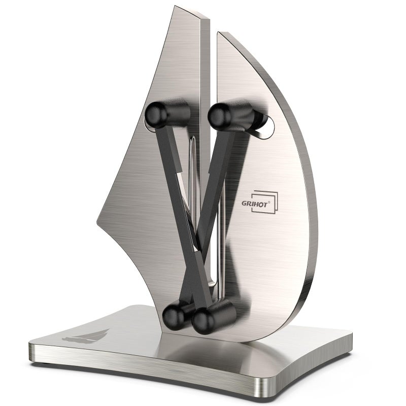 Grihot Grihot VN3 Professional Knife Sharpener  3Action Streamlined Sailboat Design for Effortless Knife Sharpening  The Ultimate Tool for Precision 11 to 21 Degree Angles Upgrade Stainless Steel 