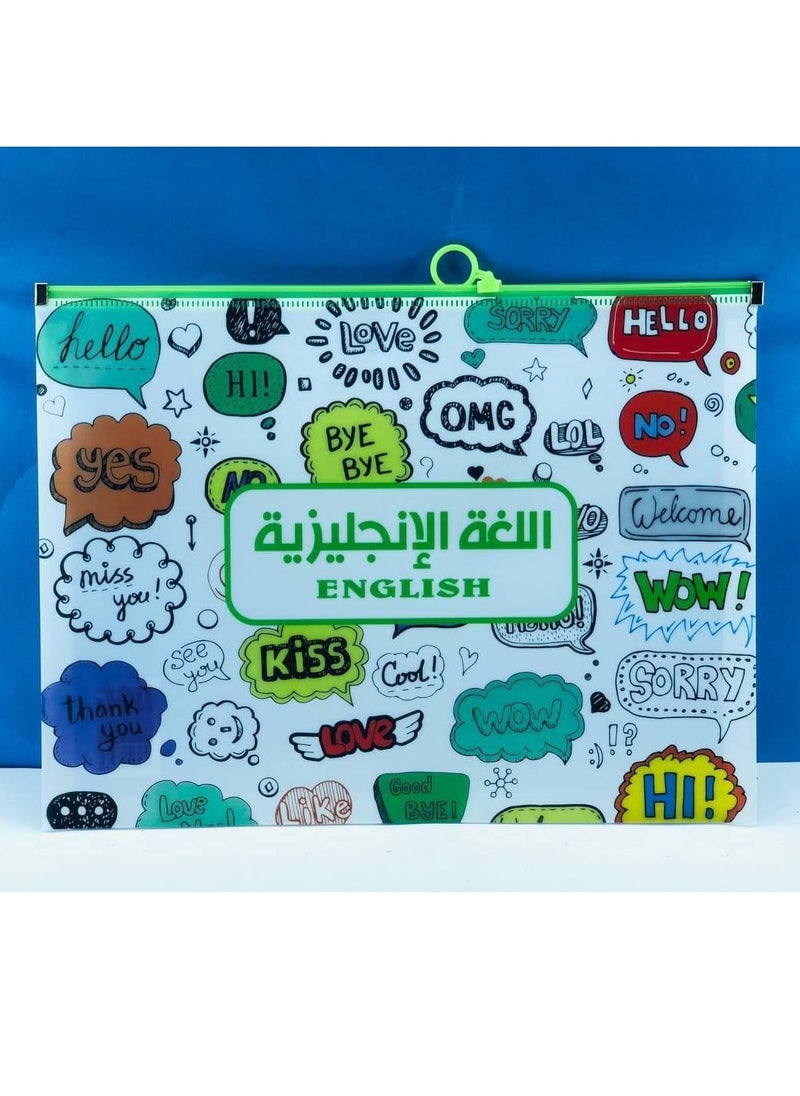 ماركة غير محددة حافظة سوستة للمواد الدراسية الحافظة بلاستيك الكيس 6 مواد مختلفة  الحافظة الميكرو بالالوان الكيس: ١٢ قطعة  - Image 2