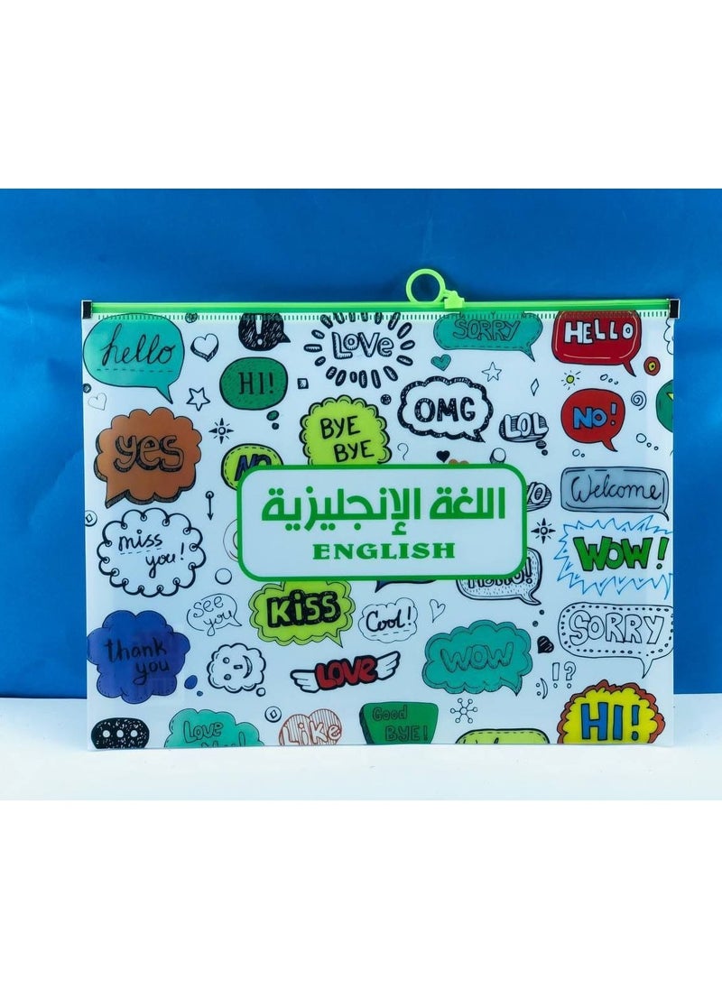 ماركة غير محددة حافظة سوستة للمواد الدراسية الحافظة بلاستيك الكيس 6 مواد مختلفة  الحافظة الميكرو بالالوان الكيس: ١٢ قطعة  - Image 4