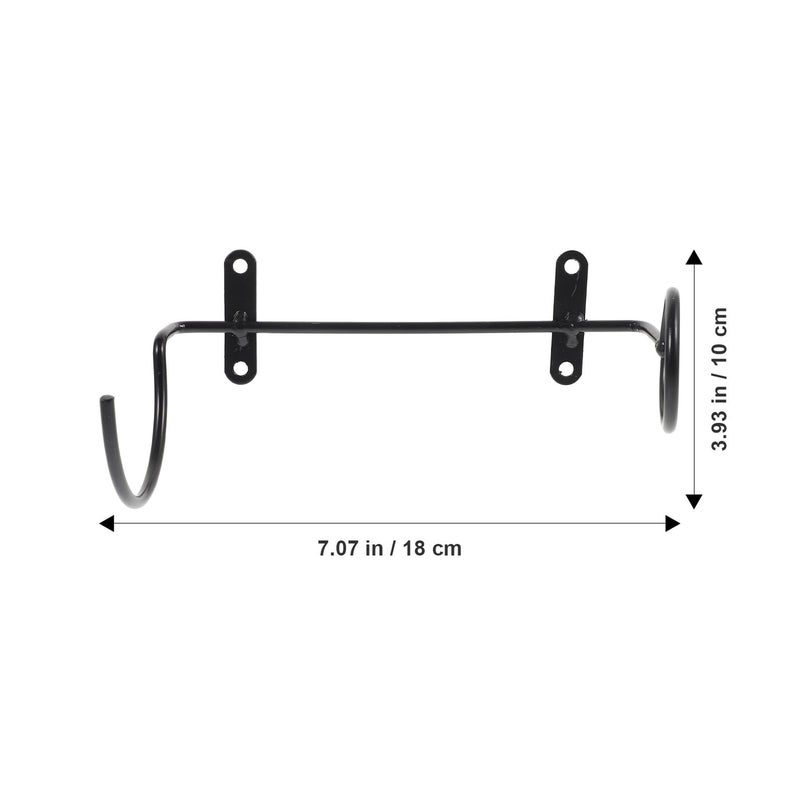 Wall Mounted Iron Wine Bottle Holder Set Of 6 Metal Display Rack For Home Bar Kitchen Storage - Image 3