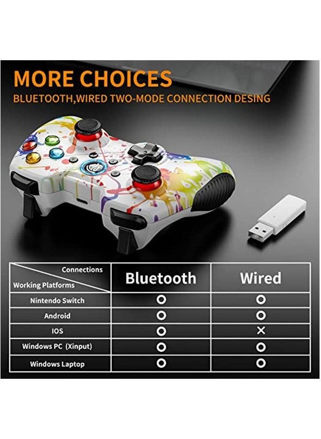 Generic - Wireless PC Controller,  Gaming Controller for Windows 7 8 10 11 PC/PS3/Android/Nintendo Switch/Steam/Steam Deck, Dual-Vibration Gamepad Joystick Computer Game Controller With Turbo - Image 1