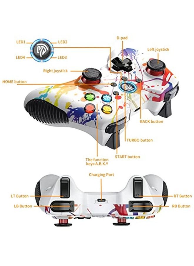Generic - Wireless PC Controller,  Gaming Controller for Windows 7 8 10 11 PC/PS3/Android/Nintendo Switch/Steam/Steam Deck, Dual-Vibration Gamepad Joystick Computer Game Controller With Turbo - Image 1