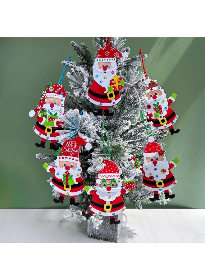 Winlyn ٢٤ مجموعة من مجموعات الحرف اليدوية لعيد الميلاد حرف الشتاء اصنع بنفسك زينة بابا نويل زينة فنية مجموعة فوم ملصقات عيد الميلاد للأطفال أنشطة منزلية مدرسية احتفالية هدايا حفلات - Image 2