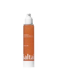 Saltair Saltair SPF Body Oil - Broad Spectrum SPF 50 PA++++ Sunscreen. Lightweight Dry Oil with Sun Protection and Moisturizing Kukui & Mongongo Extracts. Pink Beach Scent, 4floz Vacation Essential  - Image 1