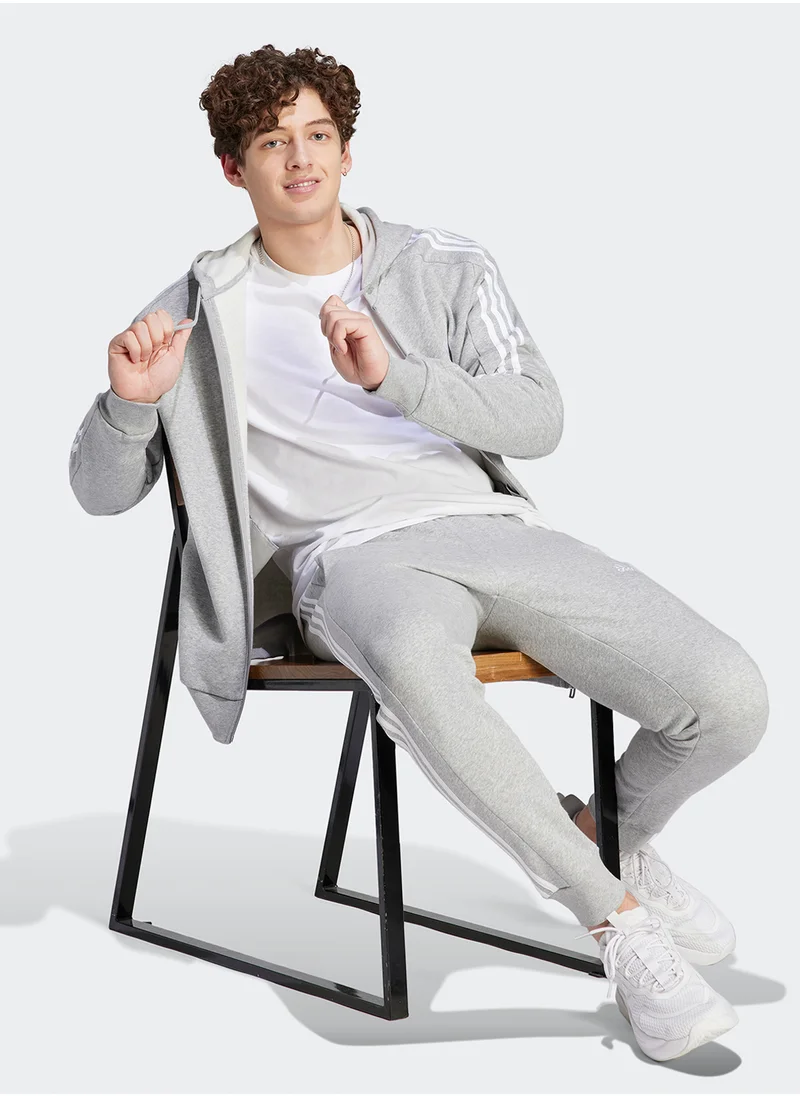 اديداس Essentail Fleece 3 Stripe Sweatpants
