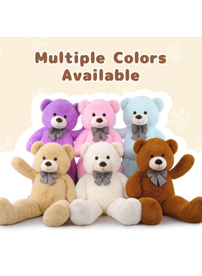 MaoGoLan دب تيدي كبير 55 بوصة دب عملاق حيوانات محشوة دمى كبيرة بحجم الحياة للأطفال والبالغين - Image 4