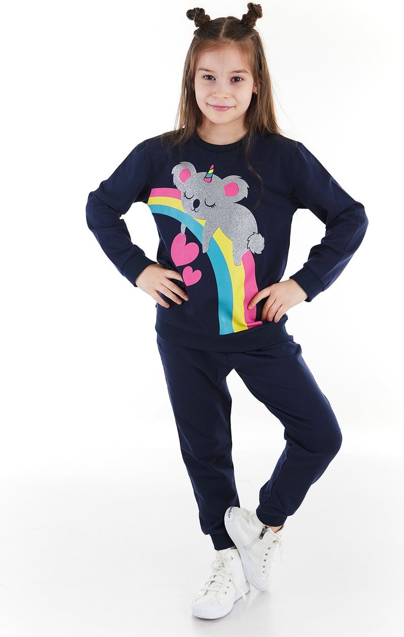 Denokids Glitter Koala Girls Tracksuit  - Image 1