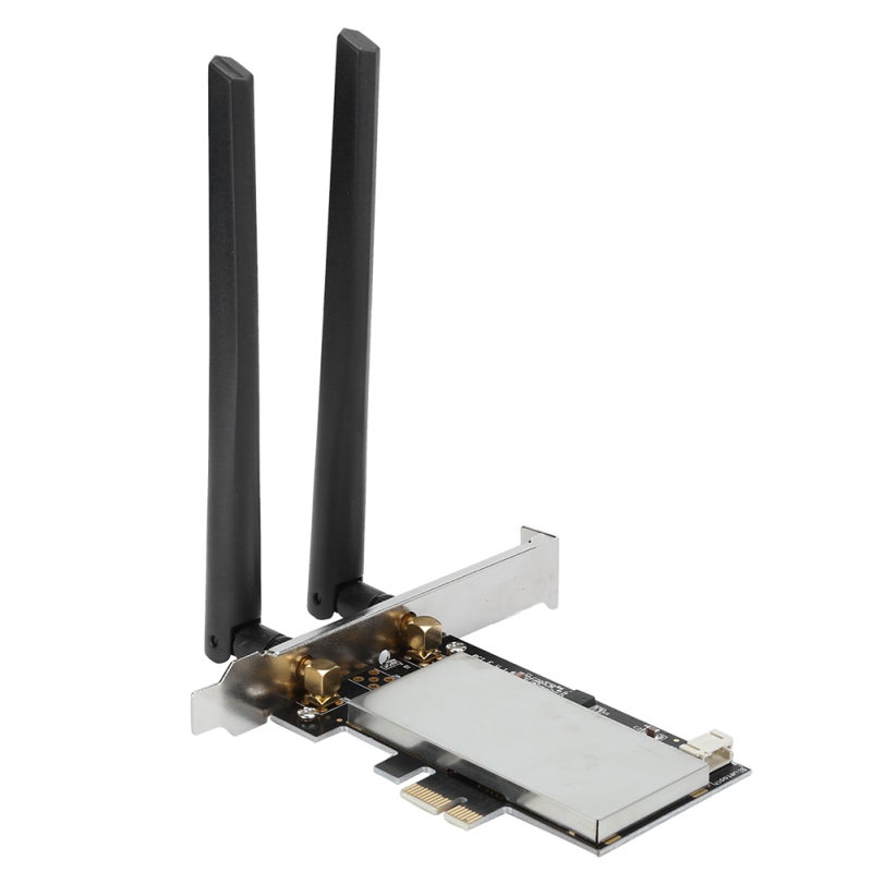 Mini PCI-E To PCI-E AC Adapter Card for Bluetooth WiFi Wireless Network Card - Driverless Network Card Adapter Compatible with PCIE-1X 4X 8X 16X Slot for 8260ac 7265ac 7260ac - Image 5