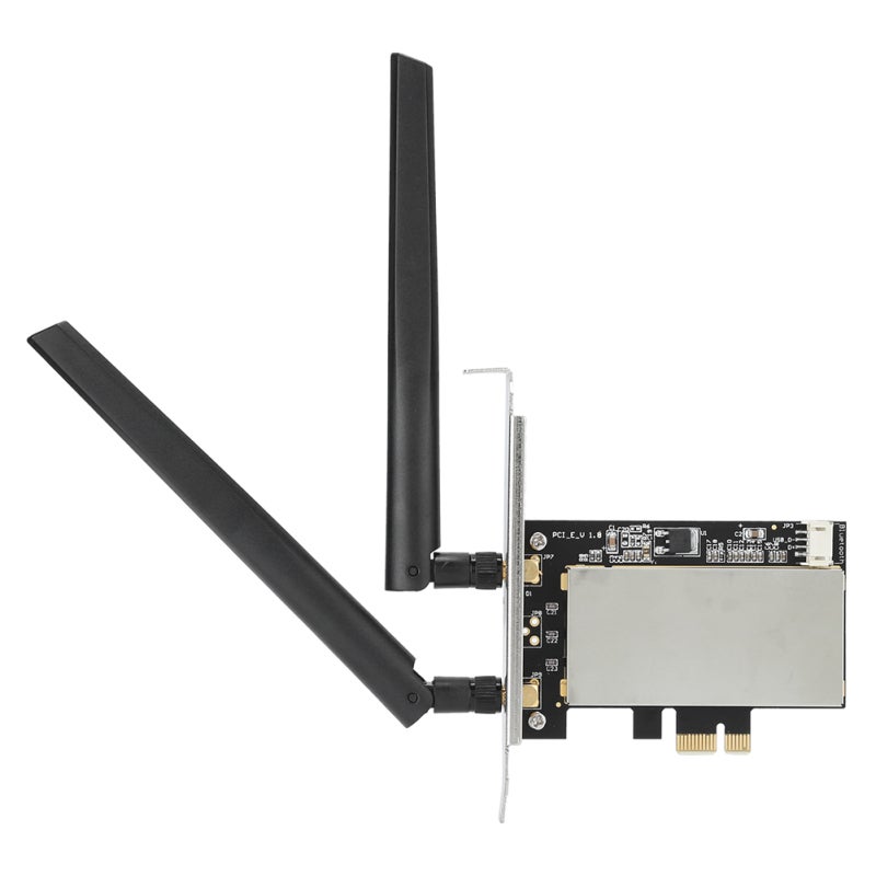 Mini PCI-E To PCI-E AC Adapter Card for Bluetooth WiFi Wireless Network Card - Driverless Network Card Adapter Compatible with PCIE-1X 4X 8X 16X Slot for 8260ac 7265ac 7260ac - Image 2