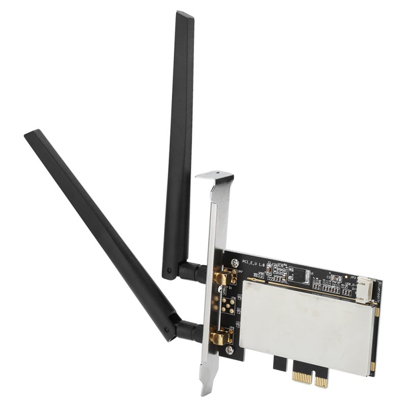 Mini PCI-E To PCI-E AC Adapter Card for Bluetooth WiFi Wireless Network Card - Driverless Network Card Adapter Compatible with PCIE-1X 4X 8X 16X Slot for 8260ac 7265ac 7260ac - Image 3