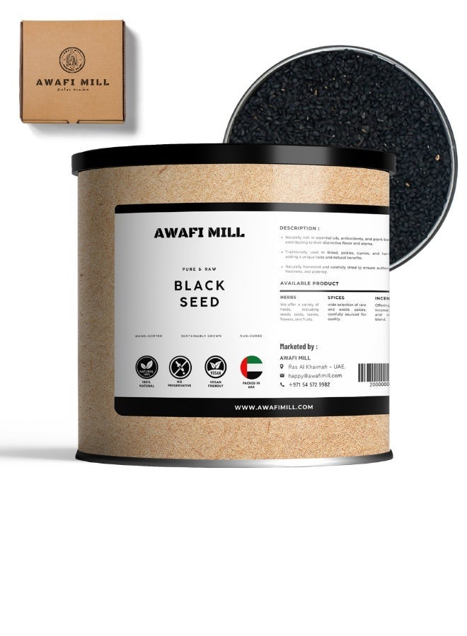 AWAFI MILL Black Seeds (Nigella sativa) | Kalonji / Nigella / Habbat al-Barakah | Aromatic Seeds for Breads, Pickles, Curries and Spice Blends - 100 g | 3.5 Oz - Image 1