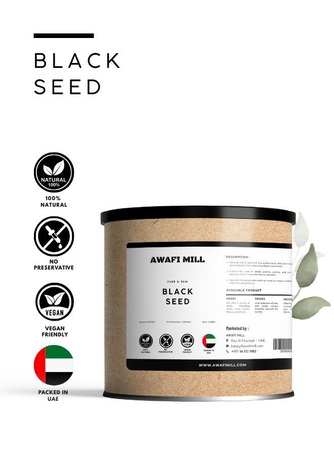 AWAFI MILL Black Seeds (Nigella sativa) | Kalonji / Nigella / Habbat al-Barakah | Aromatic Seeds for Breads, Pickles, Curries and Spice Blends - 100 g | 3.5 Oz - Image 2