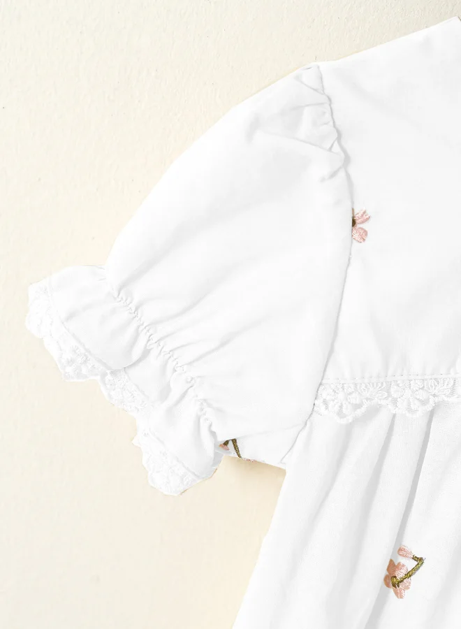 Take Two Take Two Girls Floral Embroidery Dress