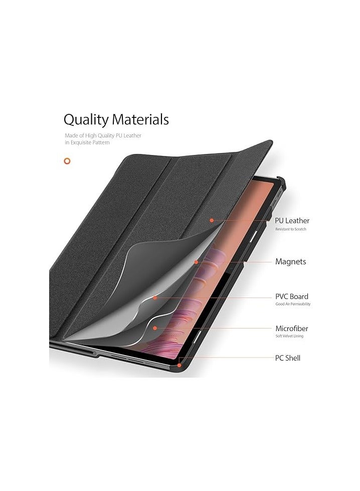 Case Compatible with Lenovo Tab Plus 11.5 inch 2024, Luxury PU Leather Tri-Fold Flip Case Ultra-Thin Anti-Drop Shockproof Protective Shell for Lenovo Tab Plus 11.5 - Image 3