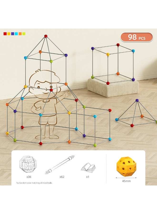 إسكدنيا بناء الإبداعي DIY بألعاب خرز شيد - ألعاب تركيب 4D لمرحلة ما قبل المدرسة - Image 1