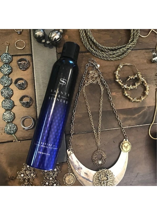 Saints & Sinners - Divine Flexible Working Hair Spray For Longlasting Volume Styling Thickening Touchable Brushable Maximum Hold - Image 1