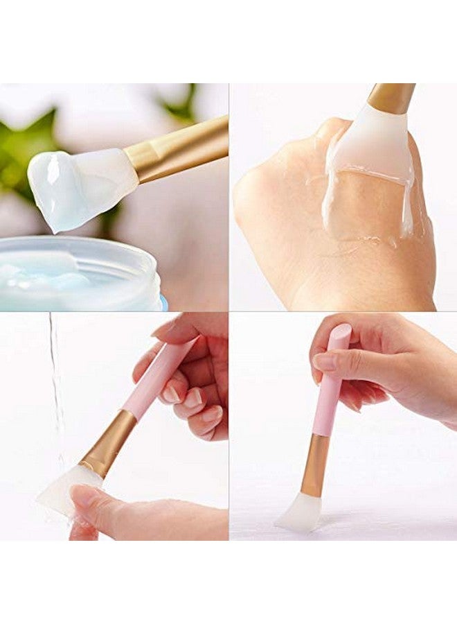 Tbestmax Bestmax 6 Silicone Face Mask Brushes Facial Mud Applicator Clay Tools And 6 Spa Facial Headband Terry Cloth - Image 4