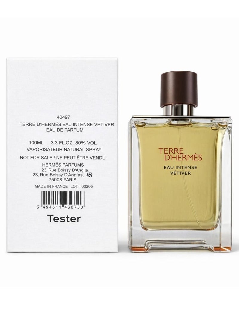 HERMES Terre d'Hermes Tester Eau Intense Vetiver Eau de Parfum 100ml 100ml - Image 1