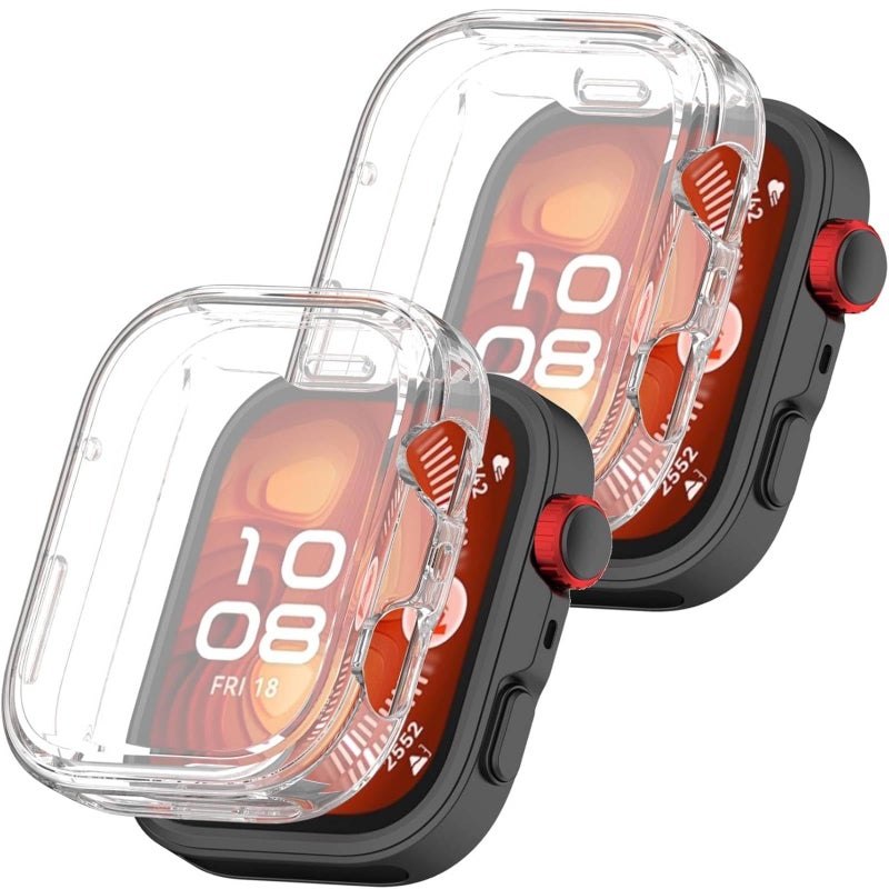 Vurtboly 2 Pack Huawei Watch Fit 4 Pro 2025 Soft TPU Protective Bumper Case, Scratch-Resistant, Full Coverage - Image 2