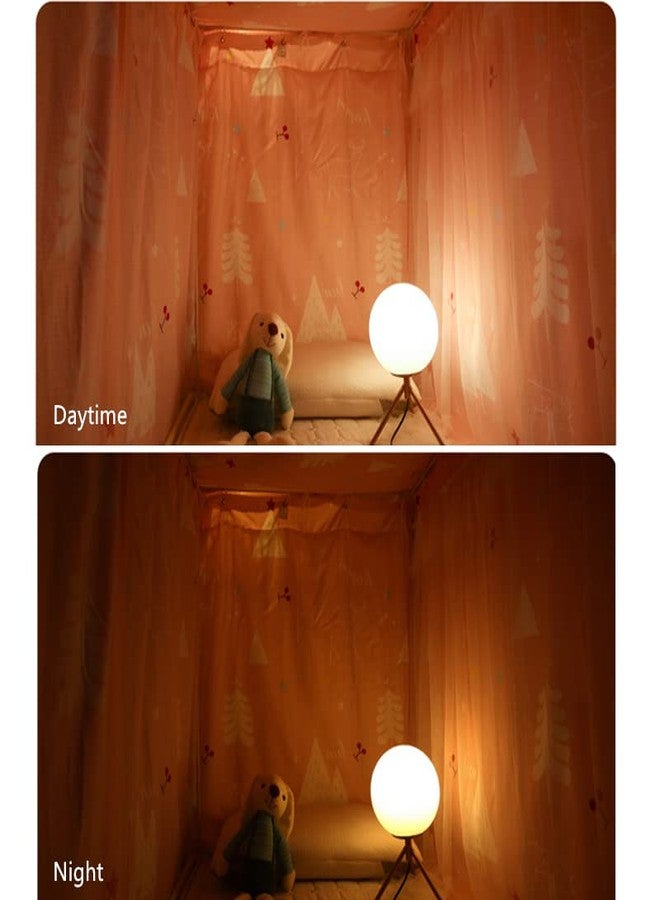 Teanea Cute Bunk Bed Curtains Privacy Cloth Underbed Curtains for Bottom Girls, 2 Panels, Pink Tree - Image 4