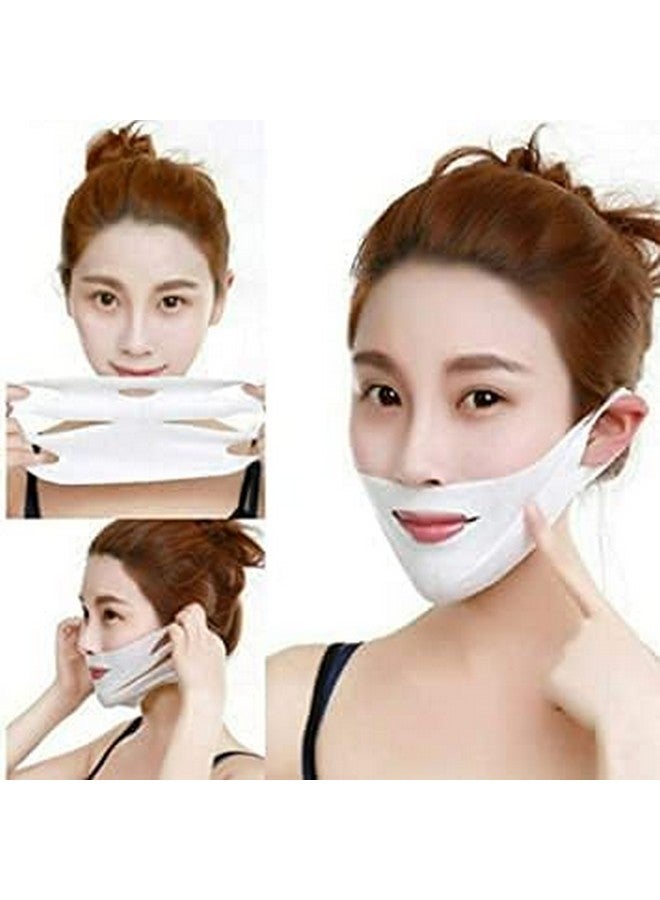 LETURE V Shape Double Line Chin Slim Check Neck Lift Peel-off Facial Mask - Image 1