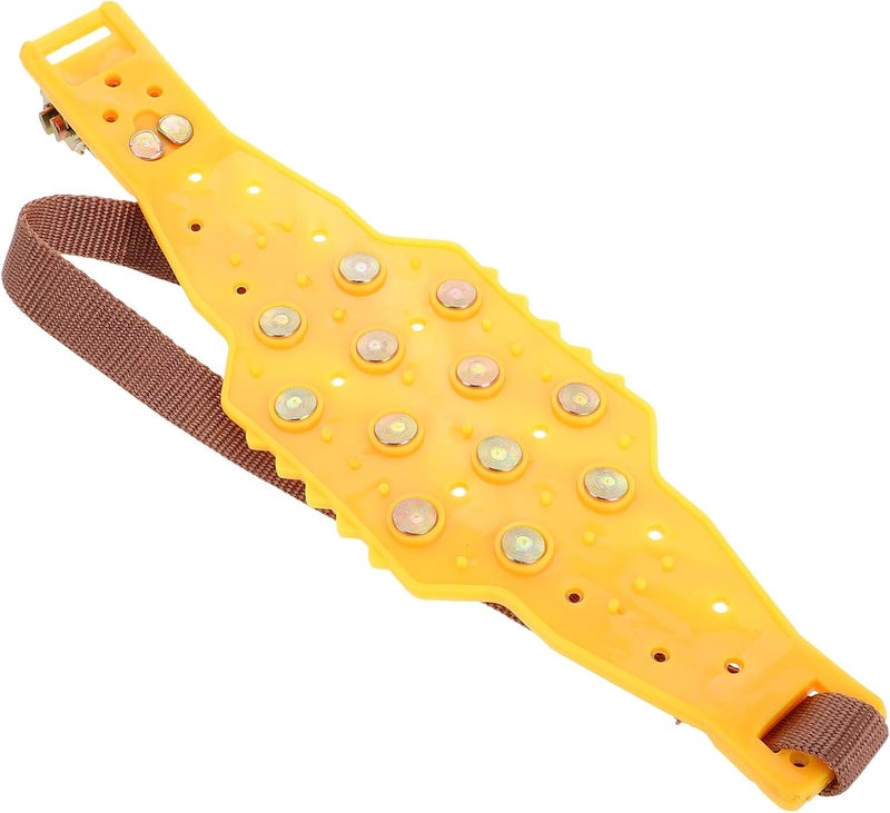 Yellow Anti-skid Car Tire Snow Chains Set, Adjustable Universal Snow Chains for Suv and Sedan Tires, Emergency Traction Mats for Winter Driving and Off-road Use - Image 1