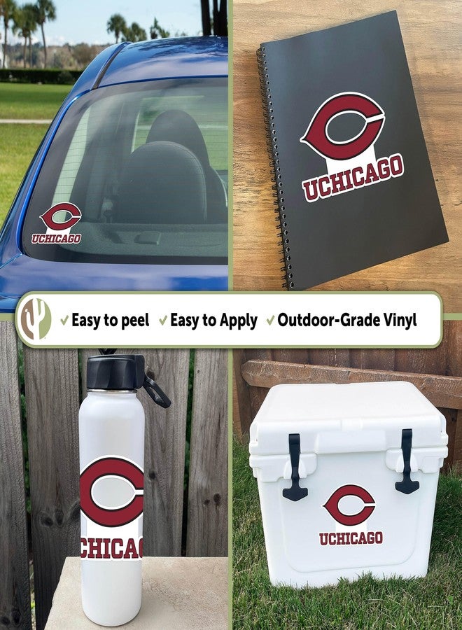 Desert Cactus The University of Chicago Sticker UChicago Maroons Vinyl Decal Laptop Water Bottle Car Scrapbook (IND 00104A) - Image 2
