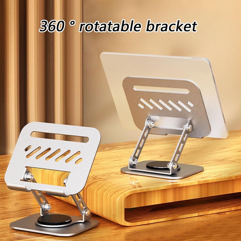Adjustable Laptop Stand with 360 Degree Rotatable Base Foldable Laptop Holder for Desk Ergonomic Computer Notebook - Image 2