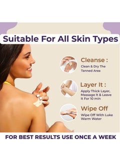 Sanfe Detan Cream Instalite Detan Wipe Off 200 Gm With Glycoclear Technology 1 Tone Brighter In 10 Mintues For Legs Arms Underarms And Back Detan Cream Pack For Tan Removal & Glowing Skin  - Image 4