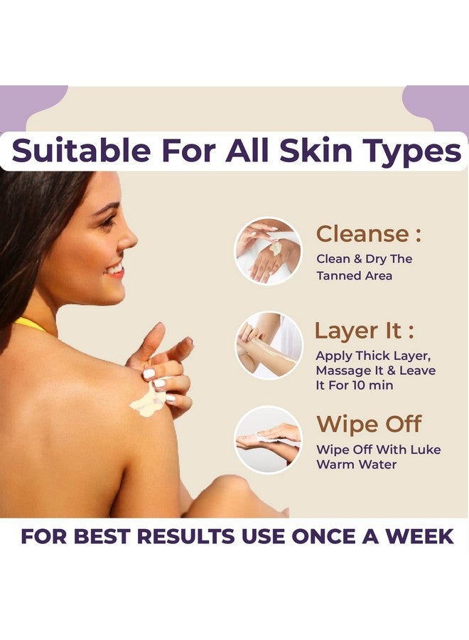 Sanfe Detan Cream Instalite Detan Wipe Off 200 Gm With Glycoclear Technology 1 Tone Brighter In 10 Mintues For Legs Arms Underarms And Back Detan Cream Pack For Tan Removal & Glowing Skin - Image 4
