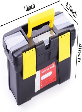 Utoolmart Black G-510 25X12X10Cm Tool Box, Plastic Tool Box With Tray And Organizers Includes Removable Layers 1 Pcs - pzsku/Z35DA70312D39D25407EEZ/45/_/1716216131/bbd758f7-adf4-40e7-9c3b-9d263e28e235