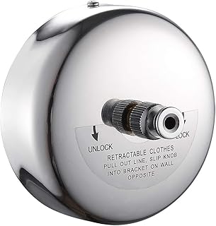 JOOM Retractable Clothesline Stainless Steel Heavy Duty 9Feet(MAX) for Hanging Drying in Bathroom Laundry Hotels, - Image 1