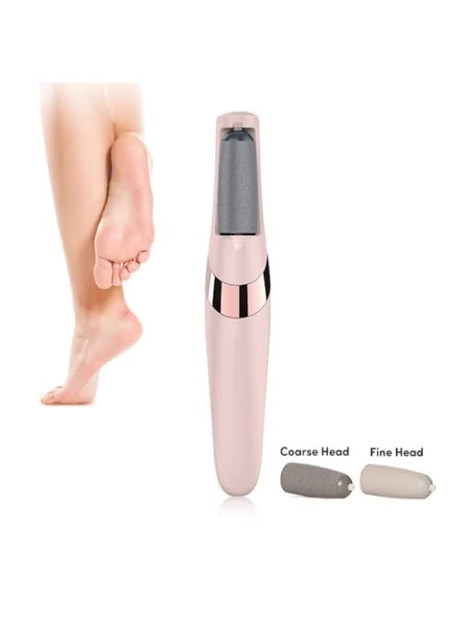آلة إزالة الجلد الميت الكهربائية، مبرد قدم، جهاز باديكير لإزالة الجلد القاسي، برأسين مزدوجين، أداة العناية بالقدمين، مبرد قدم قابل لإعادة الشحن للنساء، جهاز باديكير لإزالة التشققات والجلد الميت - Image 1