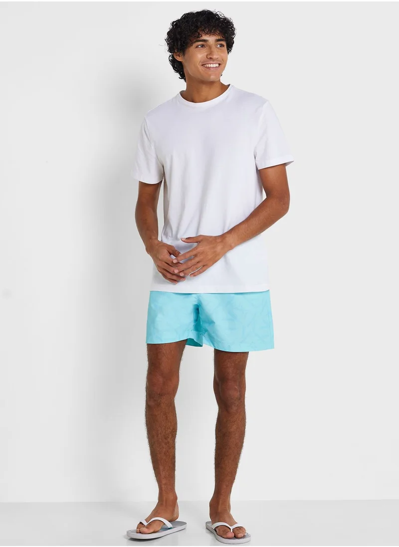 CALVIN KLEIN Printed Medium Drawstring Swim Shorts