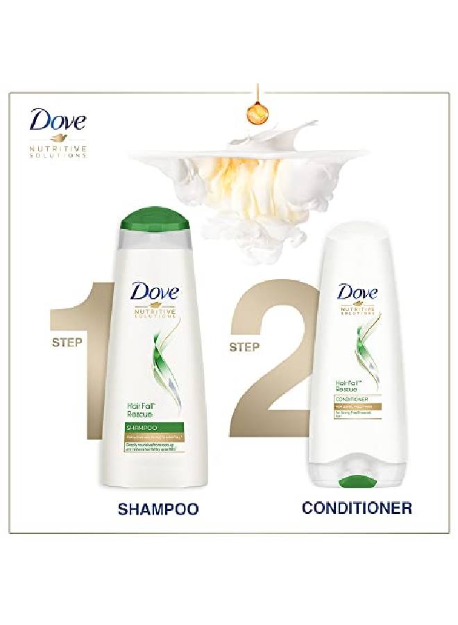 Dove Hair Fall Rescue Shampoo 340 Ml For Damaged Hair Hair Fall Control For Thicker Hair Mild Daily Anti Hair Fall Shampoo For Men Women - Image 5