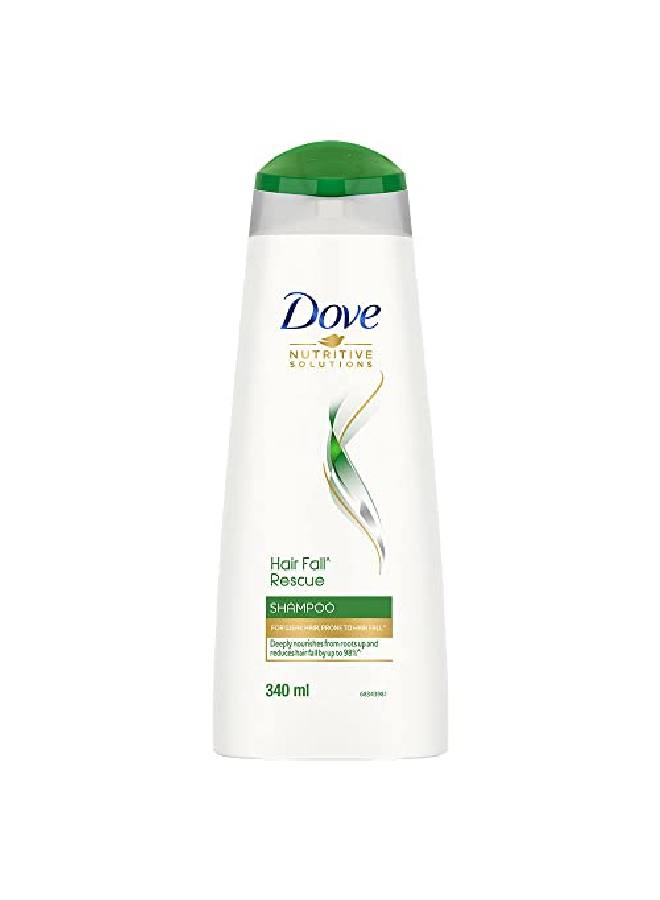 Dove Hair Fall Rescue Shampoo 340 Ml For Damaged Hair Hair Fall Control For Thicker Hair Mild Daily Anti Hair Fall Shampoo For Men Women - Image 1