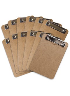 Office Solutions Direct Mini Clipboard 6" X 9" (Set Of 12) Memo Clipboard | Small Clipboards 6X9 With Low Profile Clip Mini Clipboards 6X9 Little Clipboards Half Size | Office Teacher Classroom & Back To School Supplies  - Image 1