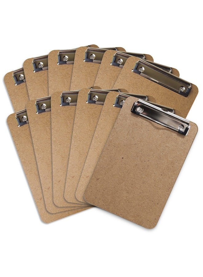 Office Solutions Direct Mini Clipboard 6" X 9" (Set Of 12) Memo Clipboard | Small Clipboards 6X9 With Low Profile Clip Mini Clipboards 6X9 Little Clipboards Half Size | Office Teacher Classroom & Back To School Supplies - Image 1