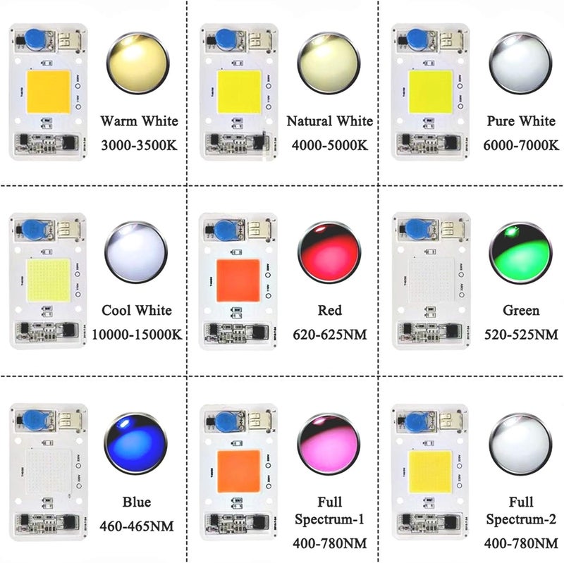 Lansan 50W Driverless Solderless LED Chip Integrated Smart IC DIY (Warm White 3000-3500K) - Image 3