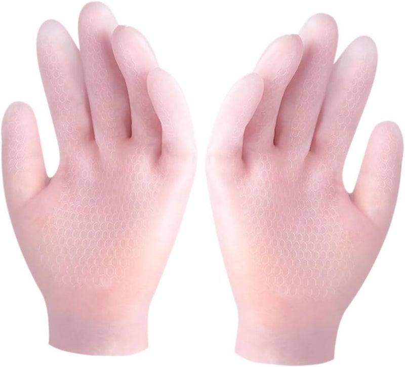 Moisturizing Non-Slip Gloves for Women Long Exercise Gloves Hand Moisturizing Spa Kit - Image 1