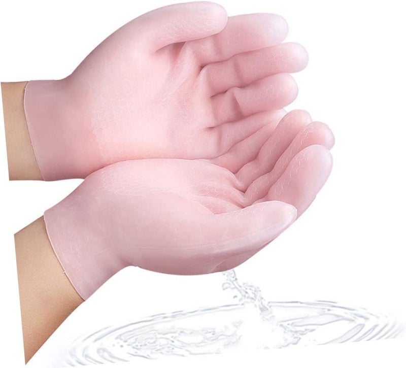 Moisturizing Non-Slip Gloves for Women Long Exercise Gloves Hand Moisturizing Spa Kit - Image 2