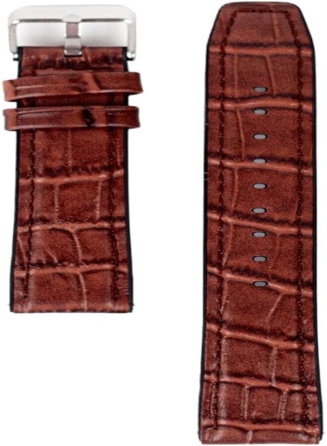 Next Next Store 20mm Premium Leather Alligator Watch Band - Stainless Steel Clasp - Easy to Install and Remove