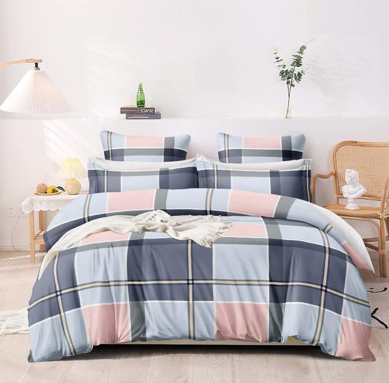 New Leaf NEW LEAF® Super Soft Glace Cotton Ultra King Size AC Comforter/Blanket/Duvet for Double|King Size Bed Size-100 x 108 Inches, Dark & Light Grey  - Image 2