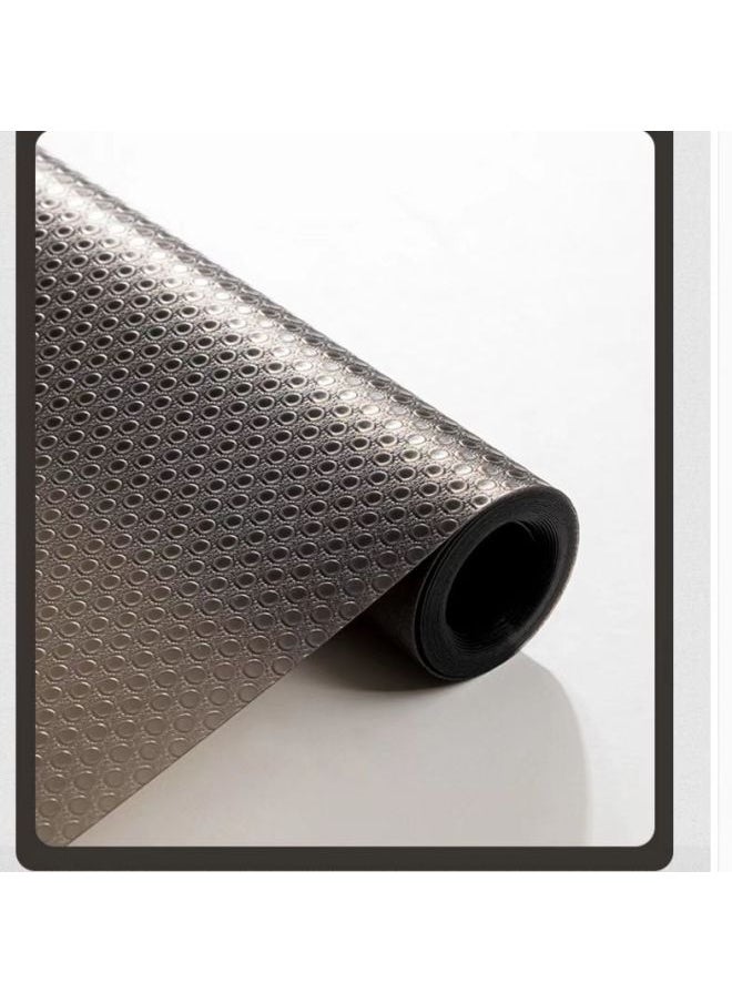 Generic - Thickened Transparent Drawer Mat Paper Heat Insulation Moisture Proof Table Pad Wardrobe Cabinet Shoe Cabinet Mat-Color:Transparent Black-Flat Dot-Specifications:30*150cm - Image 1
