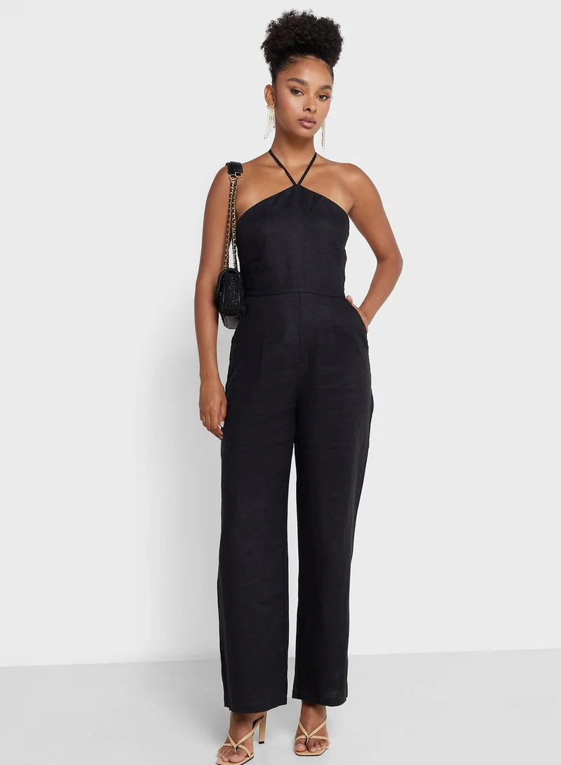 NA-KD Halter Neck Jumpsuit