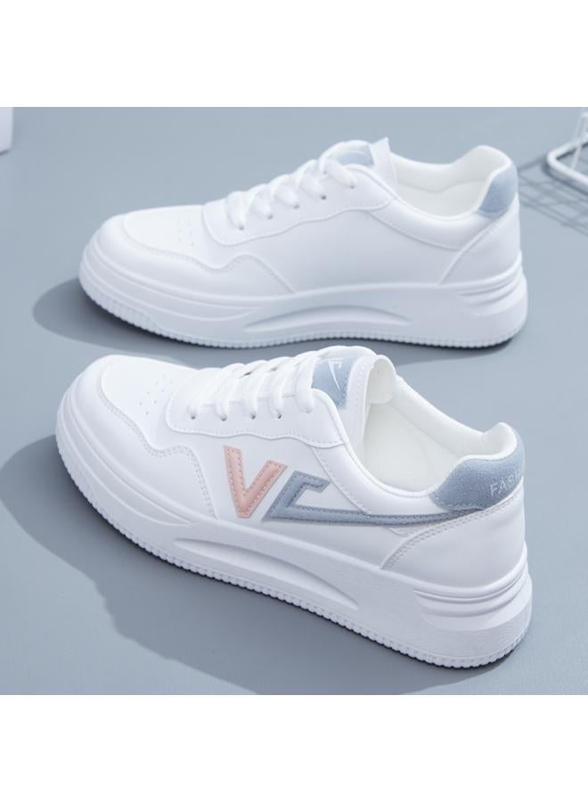 SHAKA White Shoes Women's Shoes Spring New Versatile Breathable Single Mesh Summer Canvas Sports Board Shoes Mesh Shoes Thin - Image 2