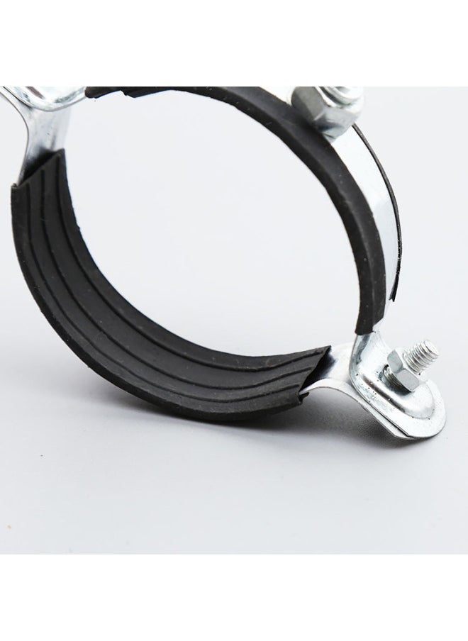 Generic - PPR Metal Pipe Clamp Thickened Hoop Black Skin Plastic-coated Pipe Clamp Pipe Clamp Sewer Pipe Fittings Elevator-Model:Φ90m8 - Image 1