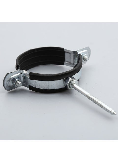 PPR Metal Pipe Clamp Thickened Hoop Black Skin Plastic-coated Pipe Clamp Pipe Clamp Sewer Pipe Fittings Elevator-Model:Φ90m8